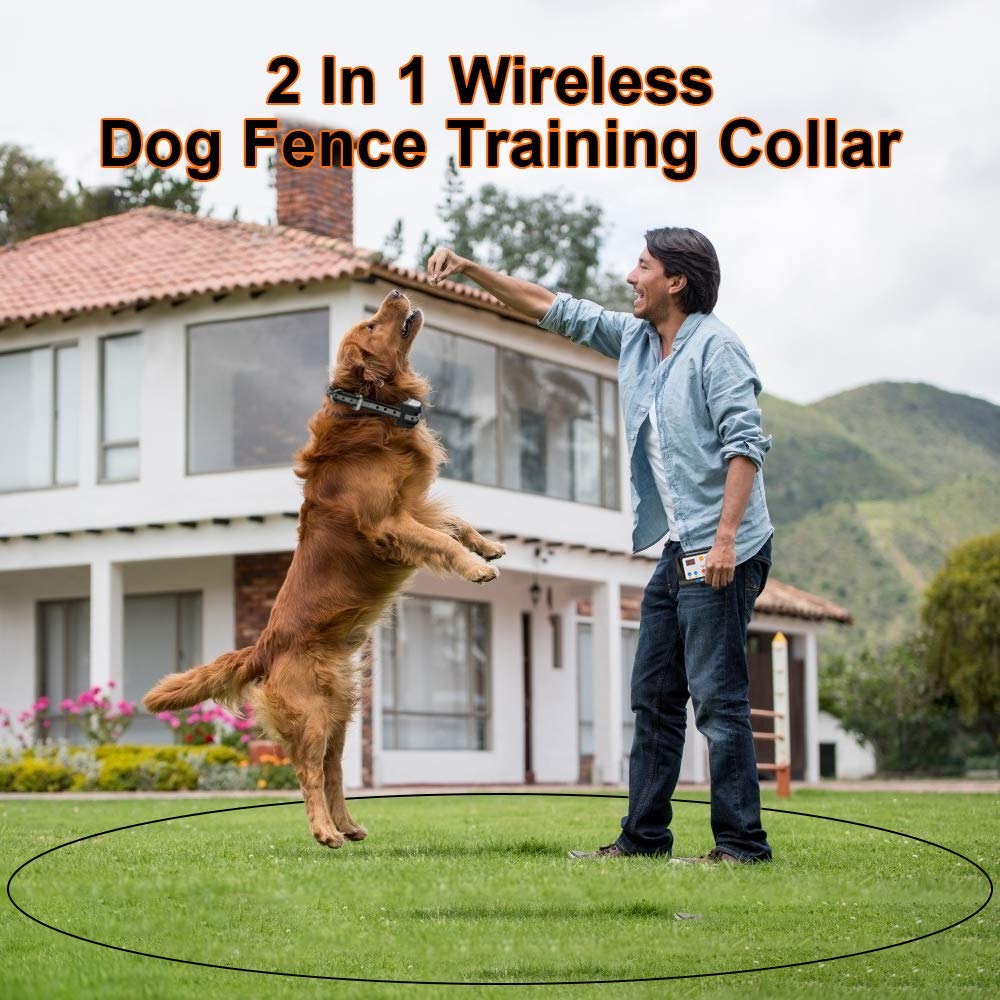 KAROTEZH 2 in 1 Electric Dog Fence Training Collar in 2020