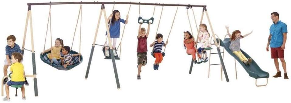 Picture of the XDP Recreation Deerfield Swing Set Under 500