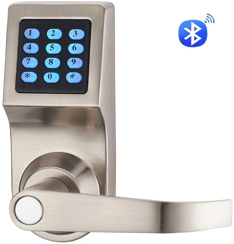 Picture of Bluetooth Digital Door Lock, Open by Card, Code, Key, and APP