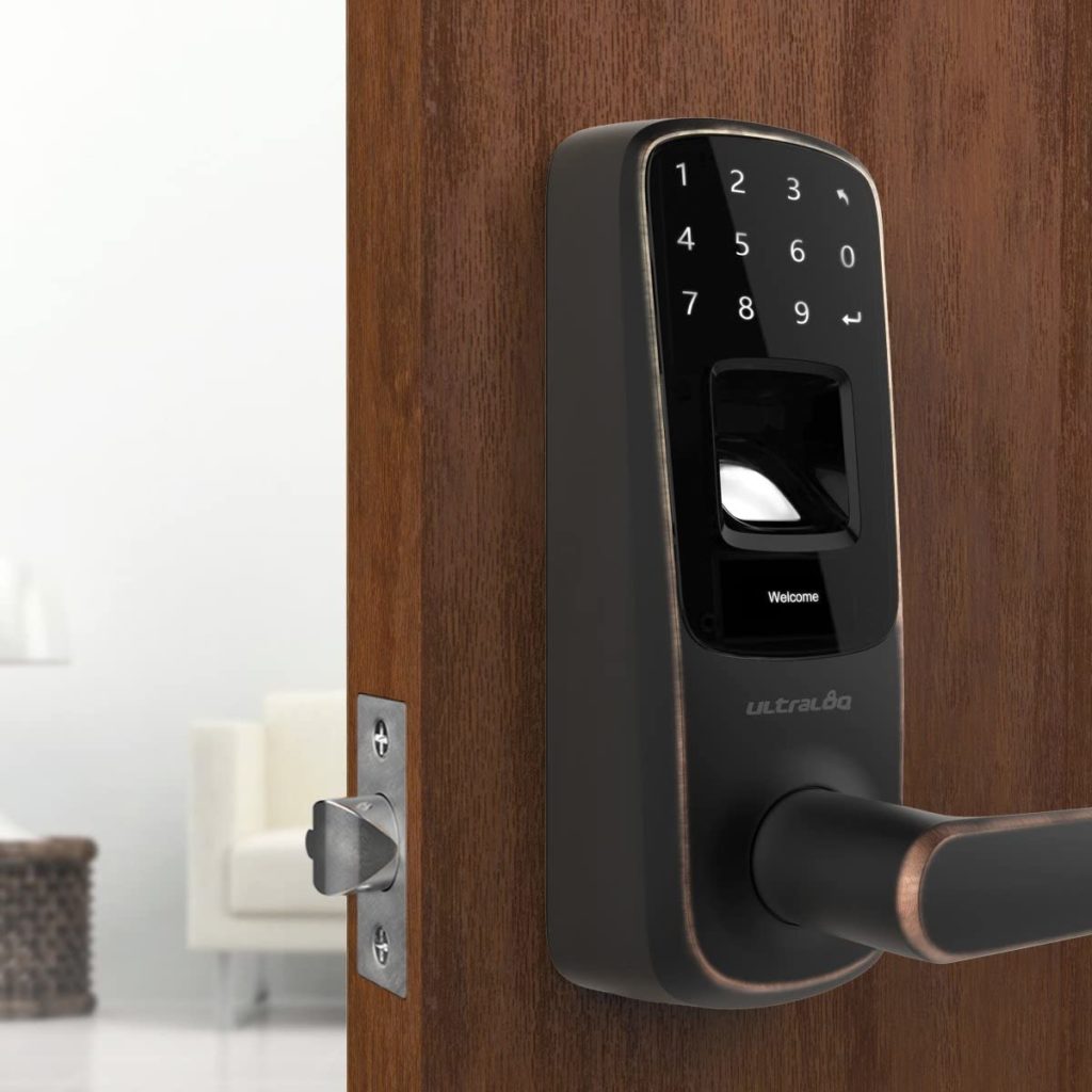 Photo of Fingerprint and Touchscreen Keyless Smart Lever Door Lock