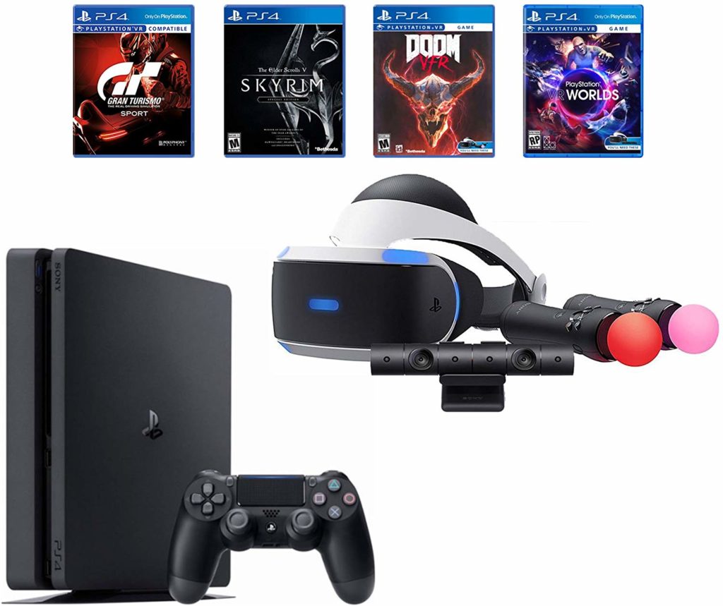 Image of PlayStation 4 Slim Bundle VR Game System