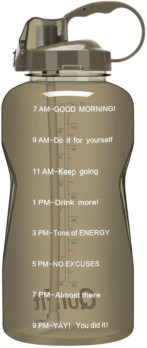 arc water bottle with time marker