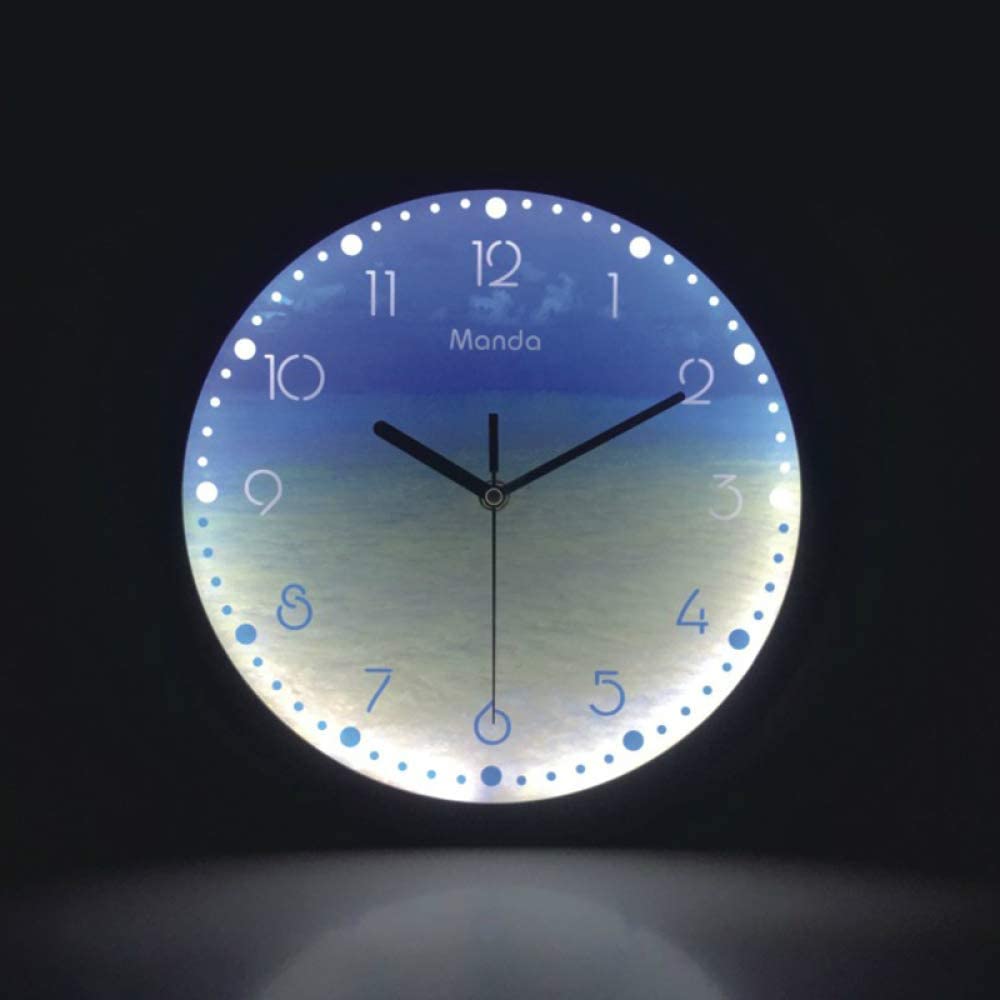 Picture of Round Glowing Wall Clock with Low Noise