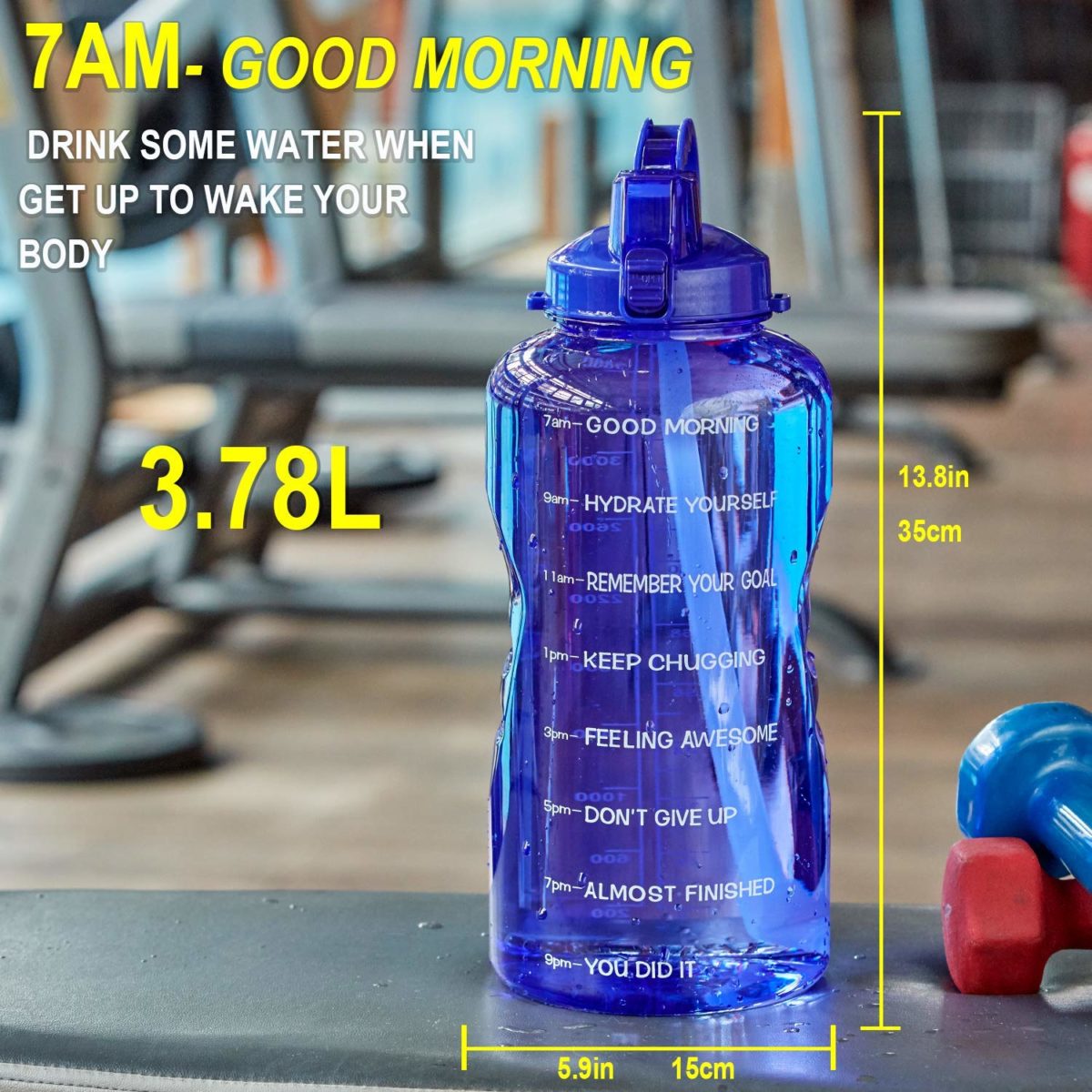 14 Best Water Bottle with Time Markings