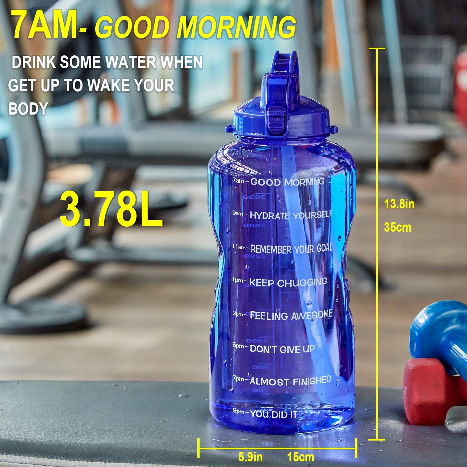 14 Best Water Bottle with Time Markings