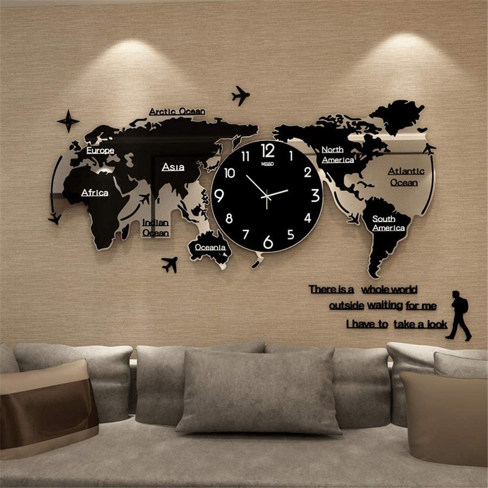 World Map Glowing Clock From Framy 