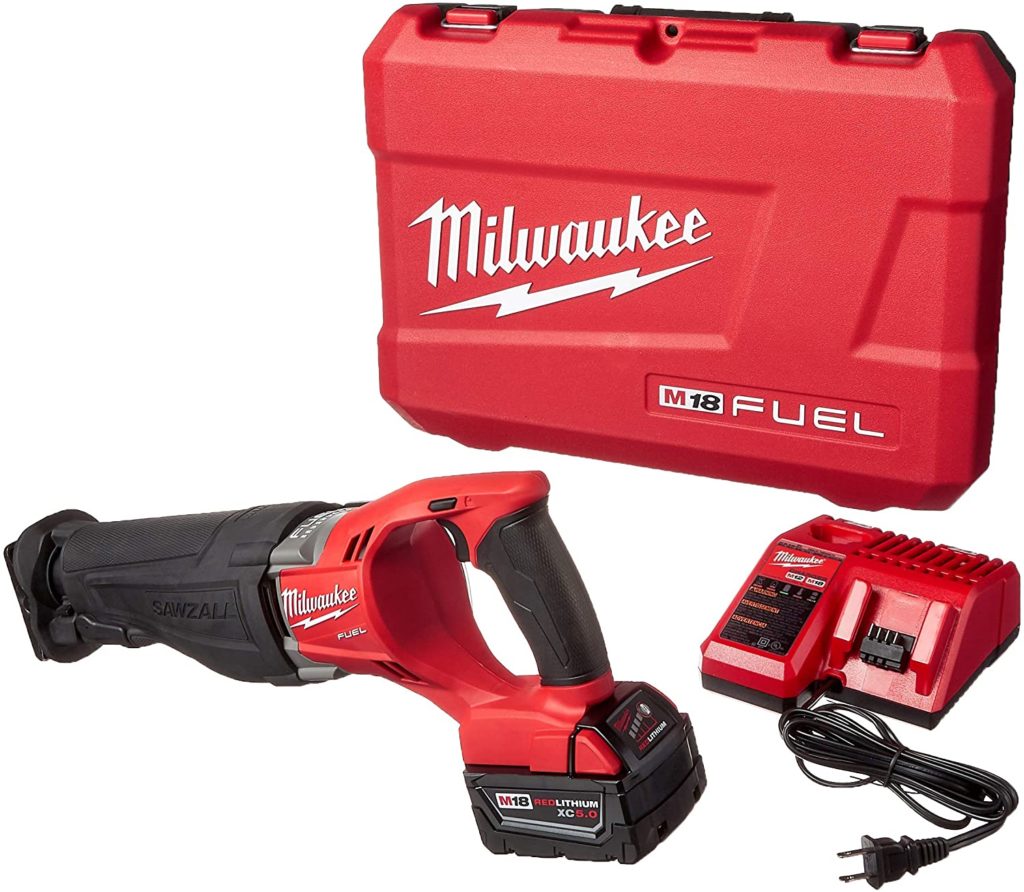 Image of Milwaukee M18 Fuel Sawzall Reciprocating Saw Kit