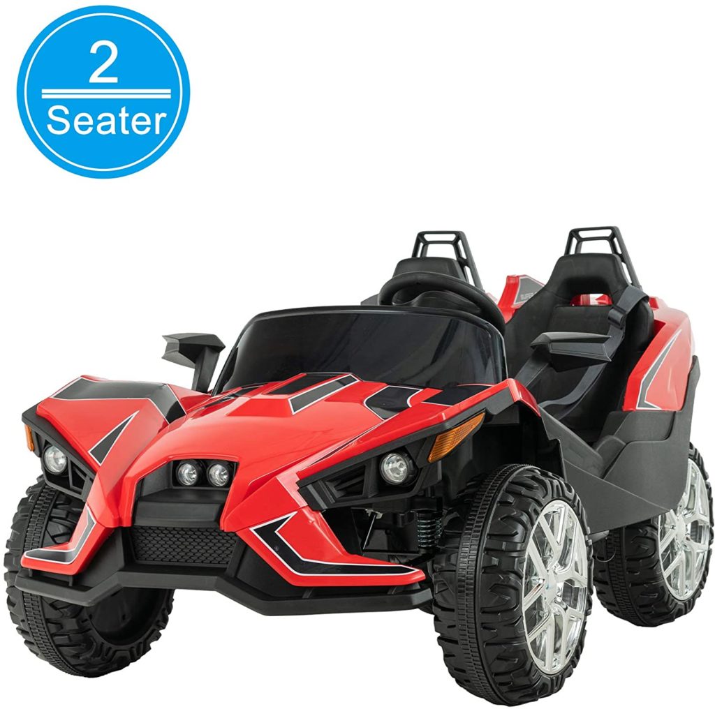 Picture of Uenjoy 2 Seats Kids Ride On Racer Cars with Parental Remote Control