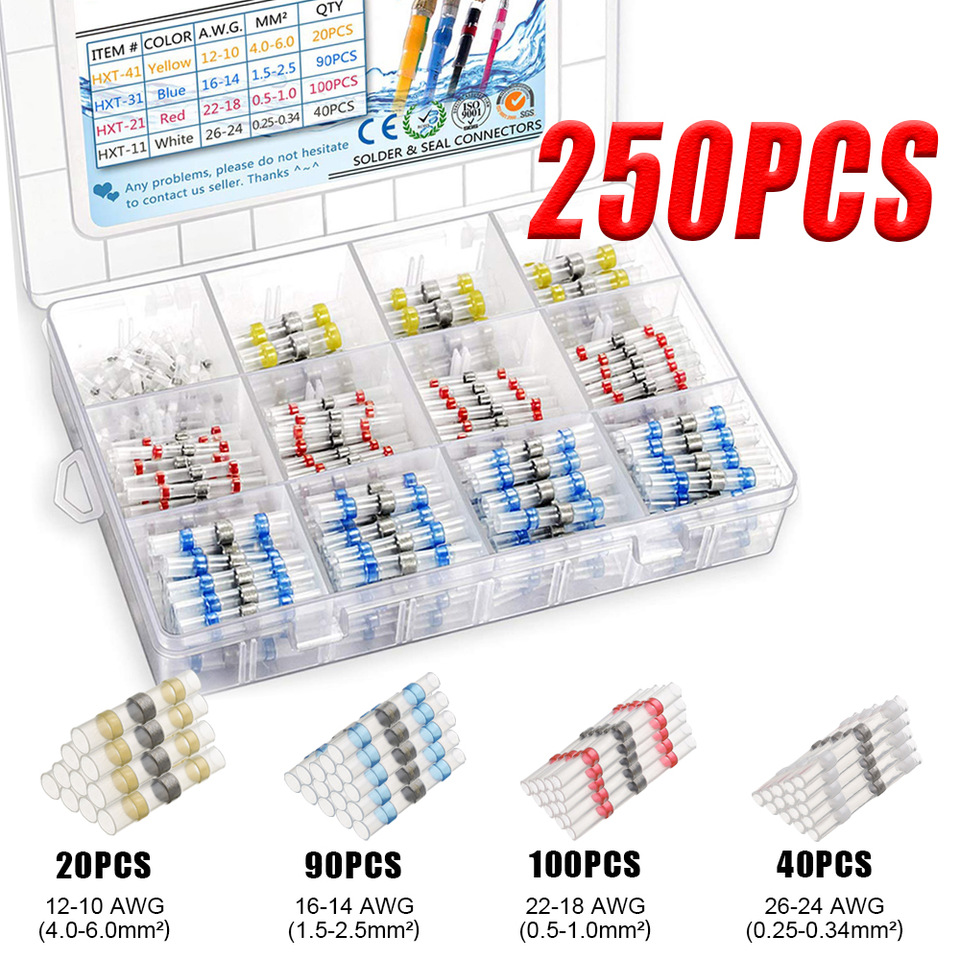 Photo of 250 PCS Solder Seal Wire Connectors