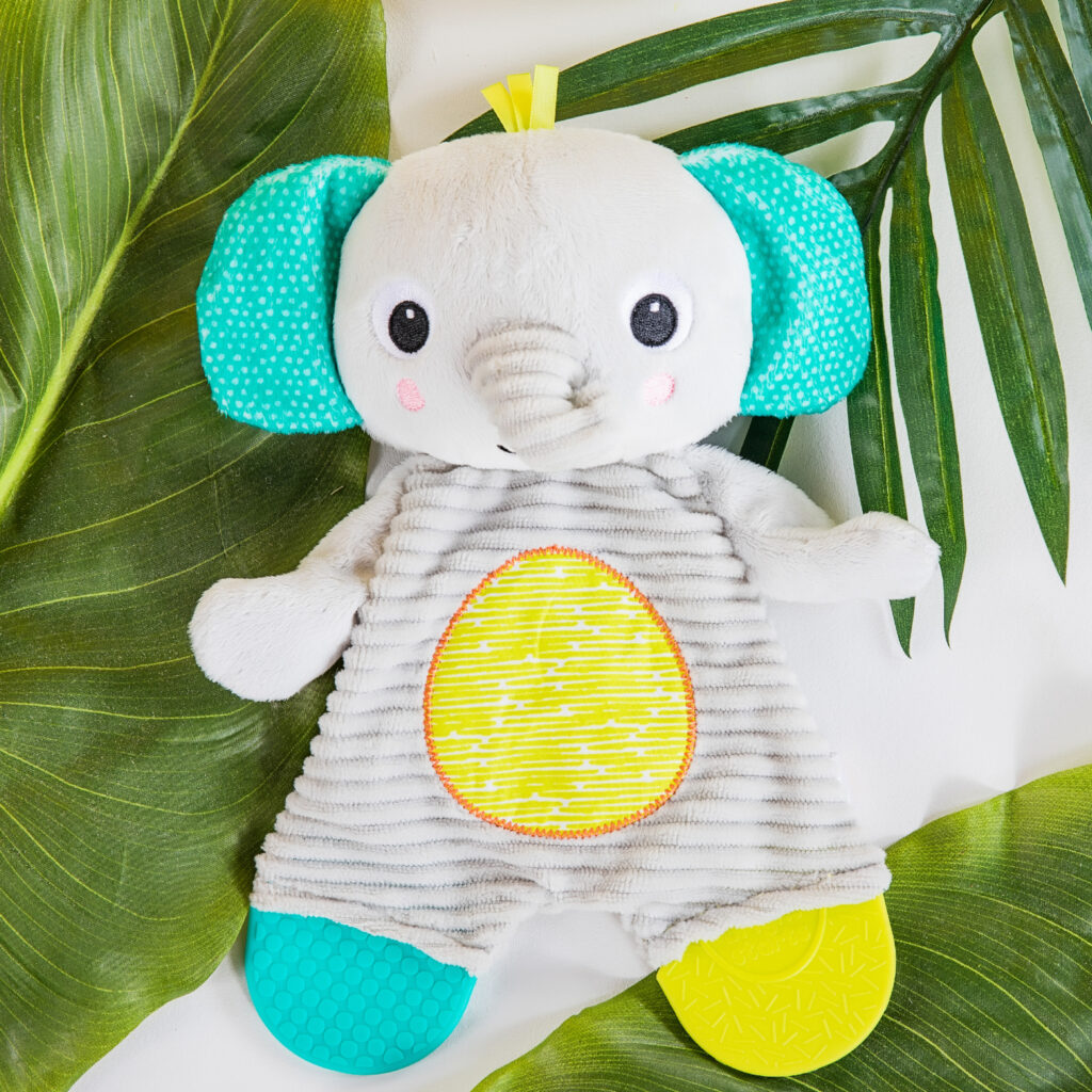 Photo of Bright Starts Snuggle & Teethe Plush Teether – Elephant