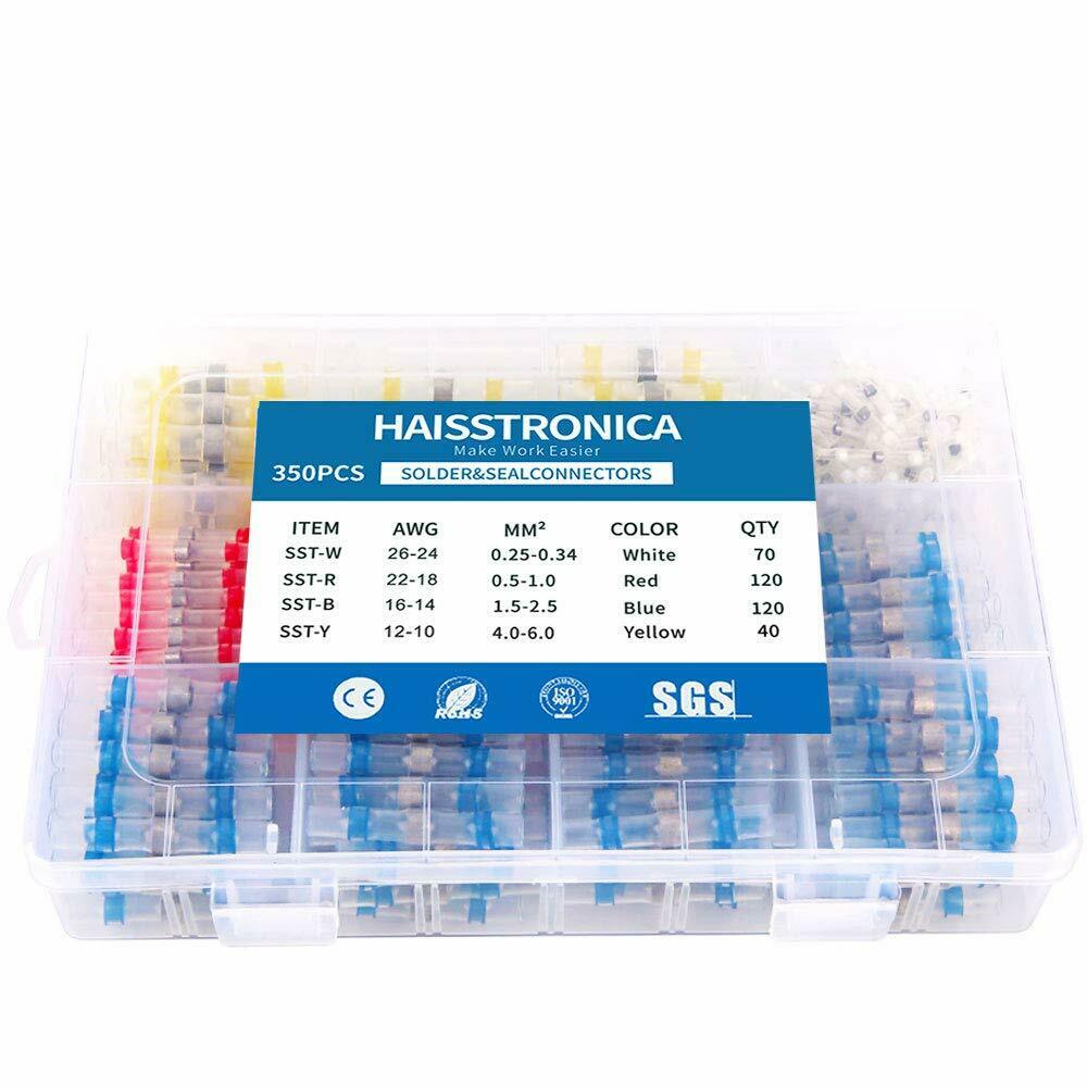 Picture of Haisstronica 350 PCS Solder Seal Wire and Shrink Butt Connectors