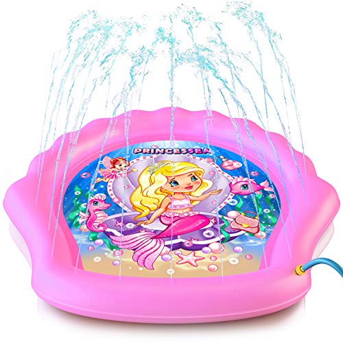 Image of Outdoor Mermaid Water Splash Pads for Toddlers