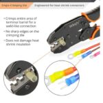 Image of Ratcheting Heat Shrink Connectors Crimper - Ratchet Terminal Crimper - Wire Crimp Tool