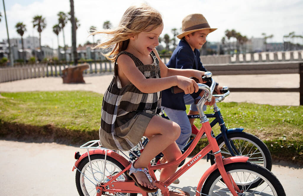 Image of 9 year old kid on bike