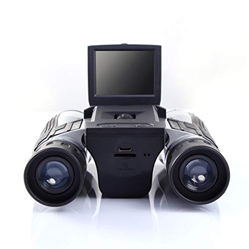 Image of Camonity Digital Camera with Binocular 12X Zoom Video Photo Recorder for Bird Watching, Football Game, Concert