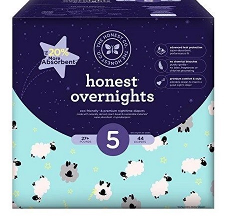 Picture of Honest Overnight Size 5 Baby Diapers