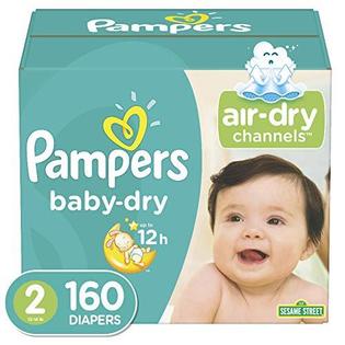 Image of Pampers Baby Dry Disposable Baby Diapers, Size 2