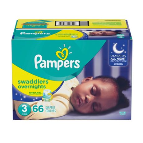 Photo of Pampers Swaddlers Overnights Disposable Baby Diapers, Size 3