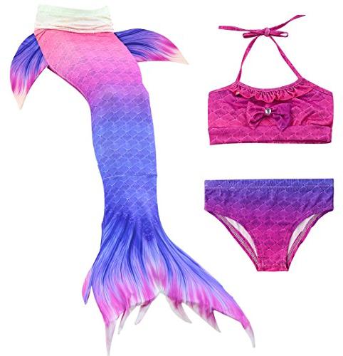 Photo of SANNYHHOOT Girl’s Mermaid Tail Swimsuit
