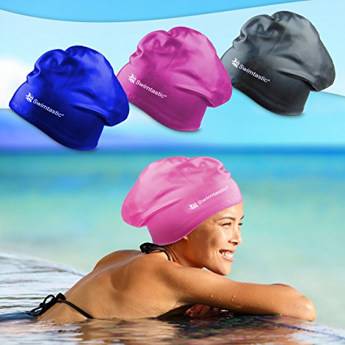 Image of Swimtastic Long Hair Extra Long Swim Cap