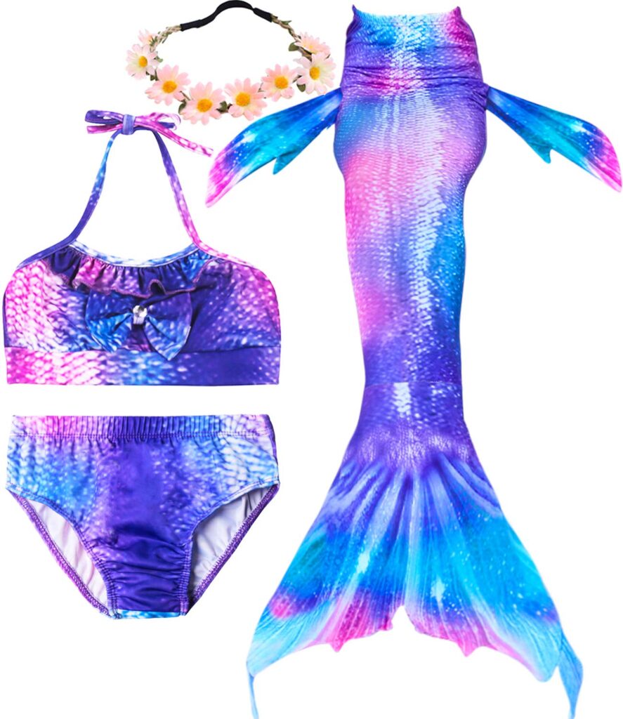 Mermaid Swimsuit Tail Two Ways To Use Beach Fun Girl Bikini Suit | My ...