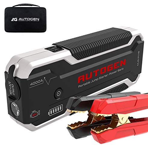 Image of AUTOGEN 4000A Car Jump Starter - Portable Battery Jumper Box Booster Pack for Cars, SUVs, Trucks