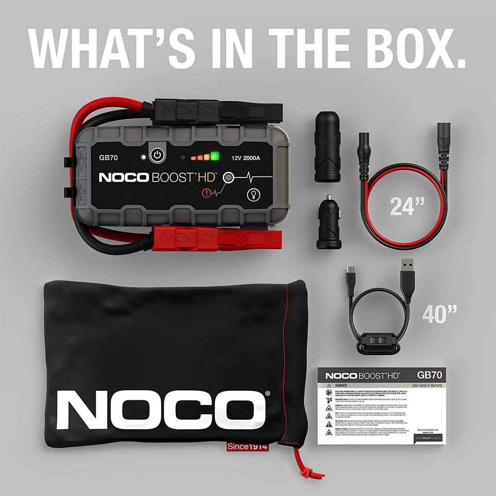 Image of NOCO Boost Portable Lithium Car Battery Jump Starter Pack For Up To 10-Liter Gasoline And Diesel Engines