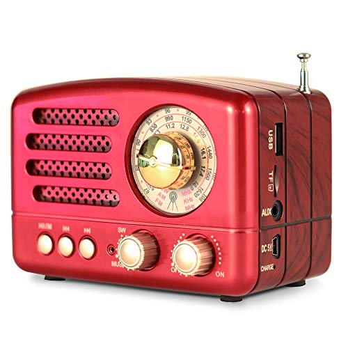 Photo of PRUNUS J-160 AM FM Portable Retro Radio Bluetooth Speaker