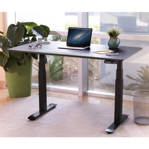 Image of Seville Classics AIRLIFT Pro Solid-Top Commercial-Grade Electric Adjustable Standing Desk