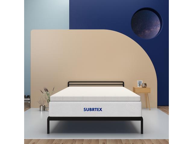 Image of Subrtex 4 Inch Gel Memory Foam Mattress Toppers