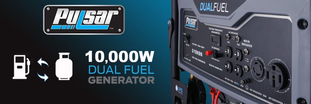 Image of Pulsar G10KBN 10,000 Watt Portable Dual-Fuel Generator