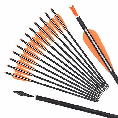 Image of SZEO 12 Pack Archery Crossbow Bolts – Aluminum/Carbon