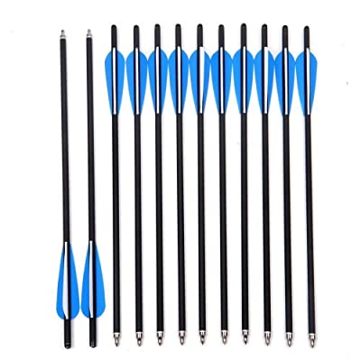 Picture of Tiger Archery 20inch Hunting Archery Carbon Arrow Crossbow Bolts with 4" Vanes Feather
