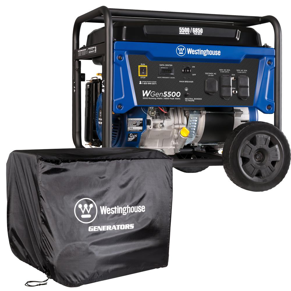 Picture of Westinghouse WGen5500 Portable Food Truck Generator - 5500 Rated Watts Gas Powered