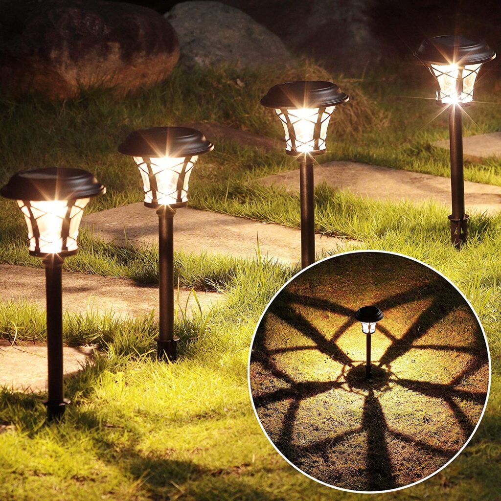 Image of MAGGFIT 6 Pack Lumen Solar Pathway Lights, 2021 Model