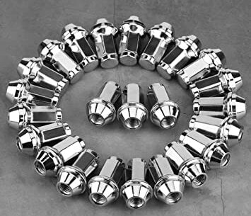 Image of Qiilu 24Pcs Wheel Locking Replacement Lug Nuts for Ford F150